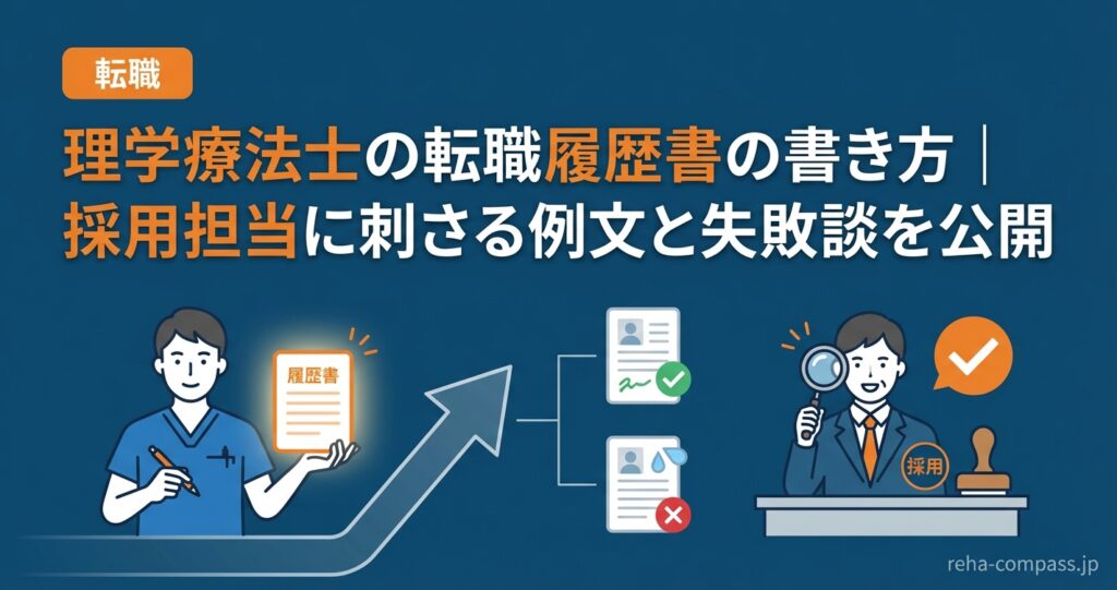 理学療法士の転職履歴書の書き方｜採用担当に刺さる例文と失敗談を公開